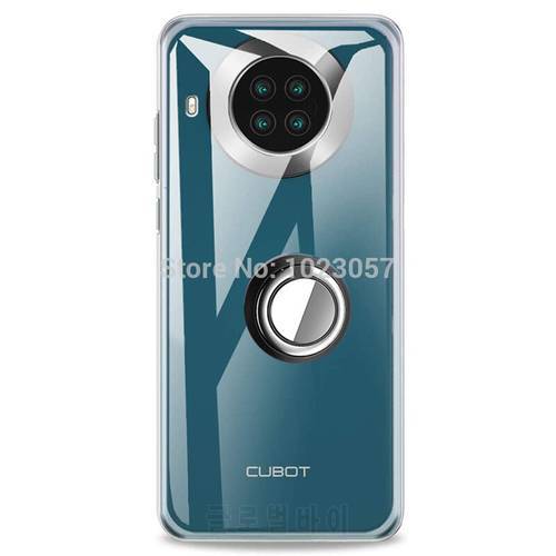 Case For Cubot Max 3 X50 360 Rotatable Ring Kickstand Finger Holder Soft TPU Shockproof Case For Cubot Note 20 Pro Coque