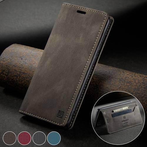 Flip Case For Samsung Galaxy S21 Ultra Case Leather Luxury Cover For Samsung S21 Plus Case Matte Wallet Strong Magnetic & Stand