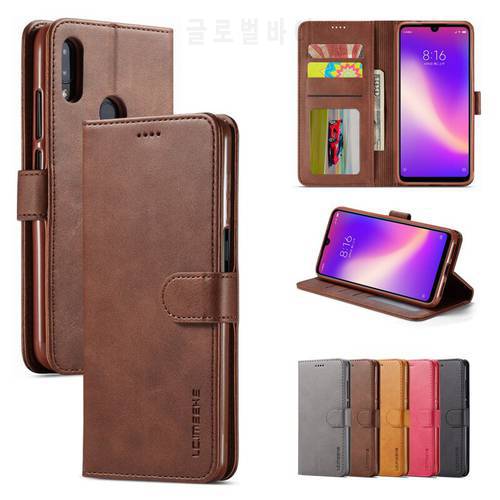 Stand Case For Xiaomi Redmi 7 7A Cover Case Magnetic Flip Wallet Luxury Vintage Plain Leather Phone Bag On Xiomi Redmi 7 A Coque