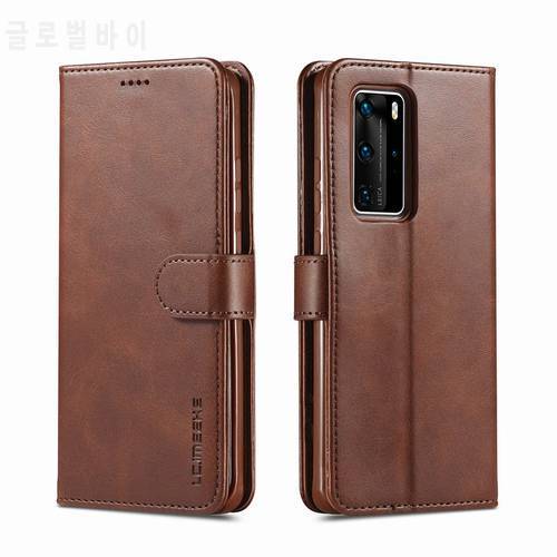 Wallet Case For Huawei P40 Pro Lite Cover Case Luxury Flip Magnetic Closure Stand Leather Phone Bag For Huawei P 40 P40pro Coque