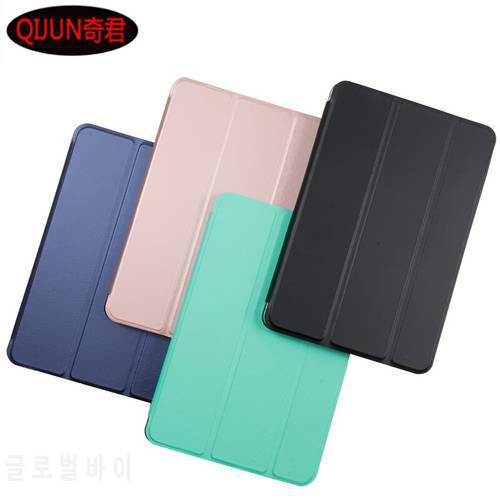 QIJUN Cover For Samsung Galaxy Tab A 8.0inch (2019) SM-T290 SM-T295 SM-T297 8.0&39&39 Tablet Case PU Leather Tri-fold Bracket Cover