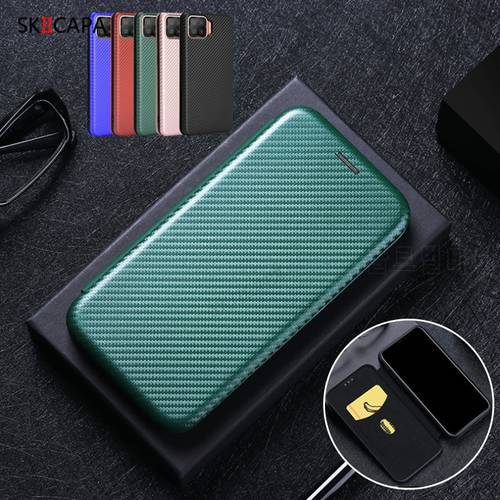 Magnetic Wallet Cover For Doogee N30 N20 Pro Case Carbon Fiber Flip Leather Cases For Doogee S86 S59 X96 Pro X95 Phone Bag