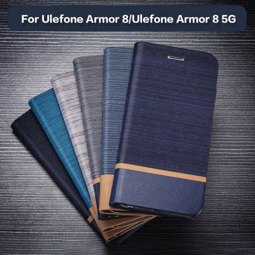 PU Leather Wallet Case For Ulefone Armor 8 Business Phone Case For Ulefone Armor 8 5G Armor 8 Pro Case Soft Silicone Back Cover