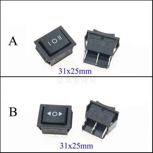 YuXi 6 Pin 3 Position Boat （On）Off-（On）KCD4 Momentary Rocker Switch DPDT 16A 250V AC 20A 125VAC 31x25mm
