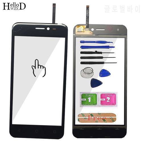 5.0&39&39 Touch Screen Glass For Wiko Y50 Touch Screen Glass Digitizer Panel Front Glass Lens Sensor Mobile Tools Adhesive