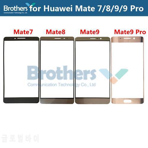 Front Outer Glass Lens For Huawei Mate 7 8 9 Touch Screen Glass for Mate9 Mate8 Mate7 Front LCD Glass Lens Phone Replacement New