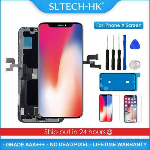 AAA+++ Display For iPhone X XR XS Max OLED Screen Replacement For iPhone 11 Pro Max LCD True Tone No Dead Pixel