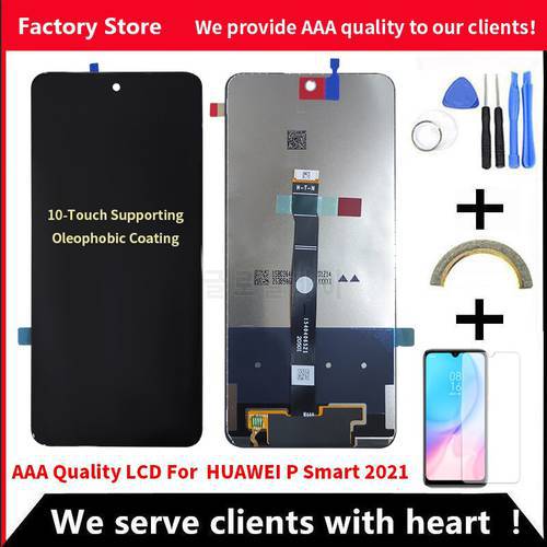 10-Touch Original LCD For Huawei P Smart 2021 LCD With Frame LCD Screen For Y7A Honor X10 Lite LCD Display DNN-LX9