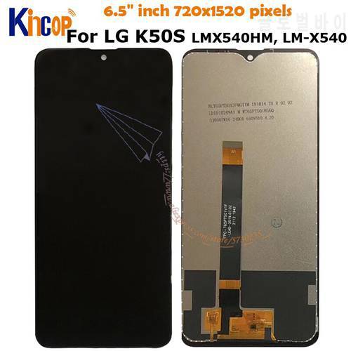 6.5&39&39 ORIGINAL LCD For LG K50S LM-X540 LCD Touch Screen Digitizer Assembly Replacement For LG K50S LMX540HM LCD Display