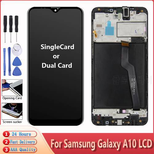 6.2&39&39 AAA+++ LCD Screen For Samsung Galaxy A10 A105 A105F SM-A105F LCD Display Touch Screen+Frame Digitizer Assembly Free Tools