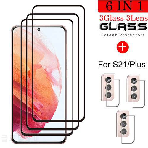 Tempered Glass For Samsung Galaxy S21 Screen Protector Explosion-proof Glass For Samsung S21 Plus Camera Film For S21 Plus