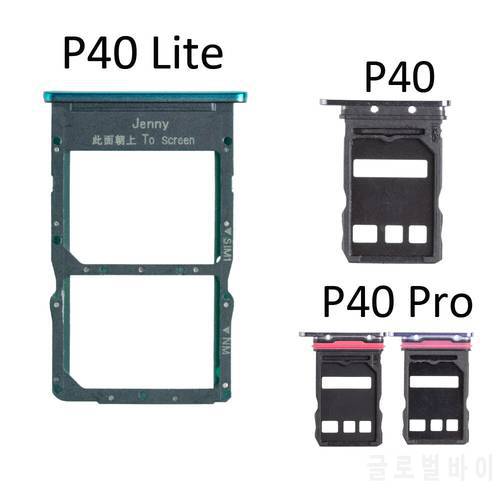 For Huawei P40 Pro SIM Card Tray Holder P40 Lite ProMicro SD Slot Socket Adapter Replacement Parts