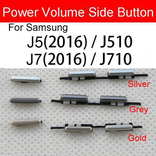 For Samsung Galaxy S3 i9300 S7 Edge J5 J7 2016 J510 J710 / J3 J5 J7 2017 J730 J530 J330 Volume Power On Off Side Button Key