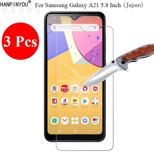 3 Pcs/Lot New 9H 2.5D Tempered Glass Screen Protector For Samsung Galaxy A21 SC-42A 5.8