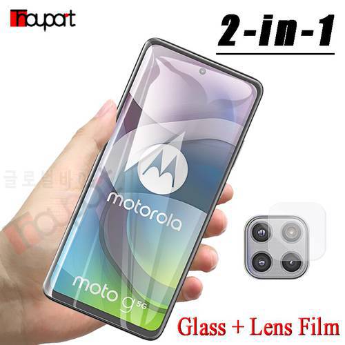 Full Tempered Glass For Motorola Moto G 5G Plus Screen Protector For Moto One 5G Ace UW Glass Protective Film Hard Frame
