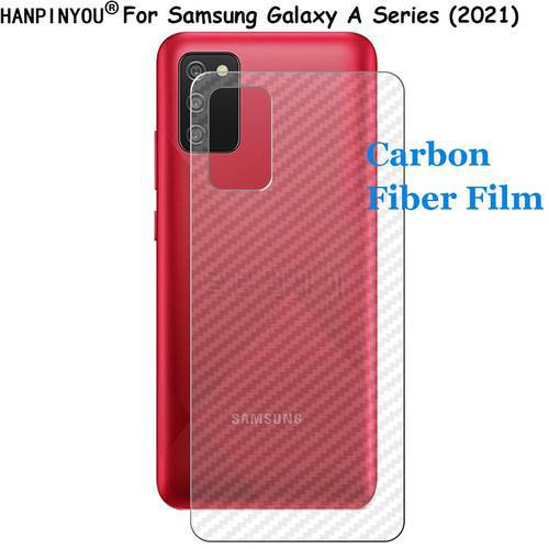 For Samsung Galaxy A53 A13 A22 A02s A12 A32 A52 A72 A03 5G 3D Carbon Fiber Back Film Stiker Screen Protector (Not Glass)