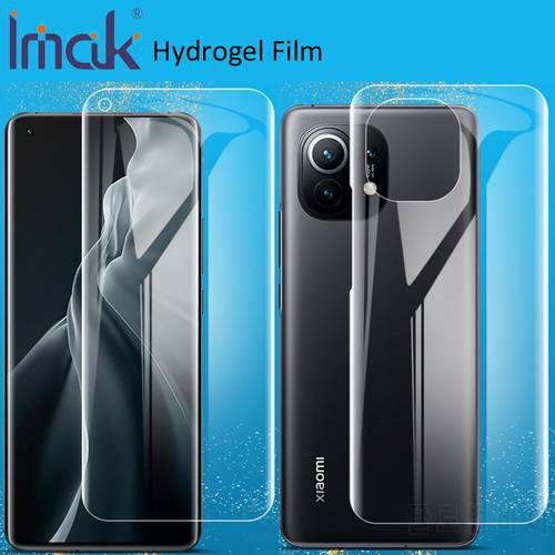 imak Hydrogel Film For Xiaomi Mi 11 Mi11 Pro Ultra Rear Front Back Soft Clear Screen Guard Protective oleophobic For Mi 11 Lite
