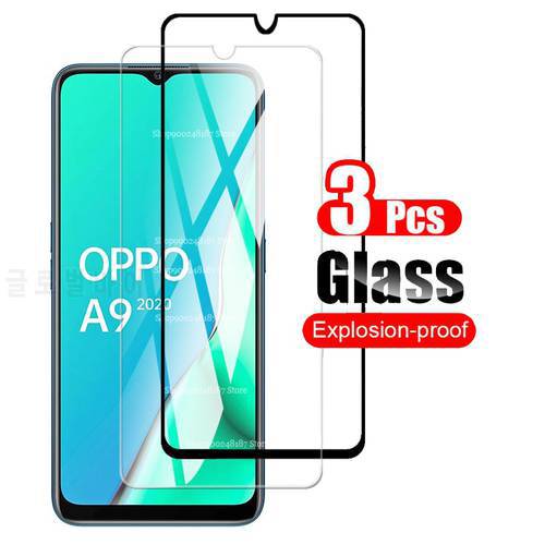 3pcs Screen Protector For OPPO A9 2020 Glass For OPPO A5 2020 Tempered Glass For OPPO A11X 6.5