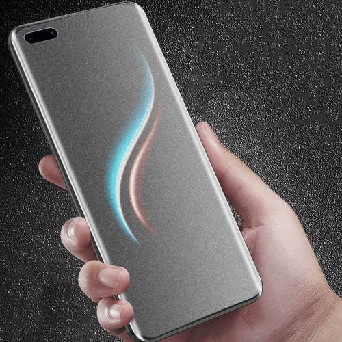 3D Matte Frosted Curved Tempered Glass For Huawei P30 P40 Pro Plus Honor 30 Pro Plus Nova 7 Pro Screen Protector No Fingerprint