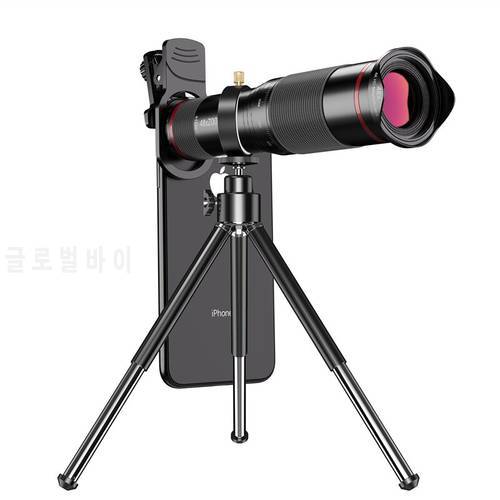 48X 4K HD Optical Telescope Telephoto Lens Monocular Clip on for Mobile Cell Phone Camera Zoom Lenses for Smartphone