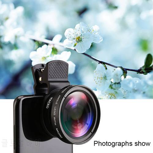 Professional HD Phone Camera Lens 2 in 1 Lens 0.45X Wide Angle and Macro Lens Phone Camera Replacement Len