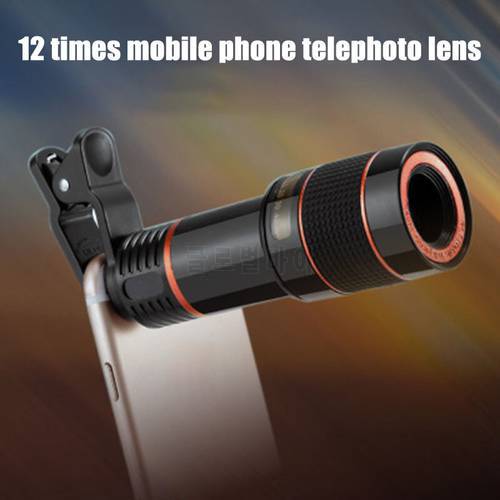 12X Zooms Mobile Phone Camera Lens Telephoto Lens External Telescope with Universal Clip NC99
