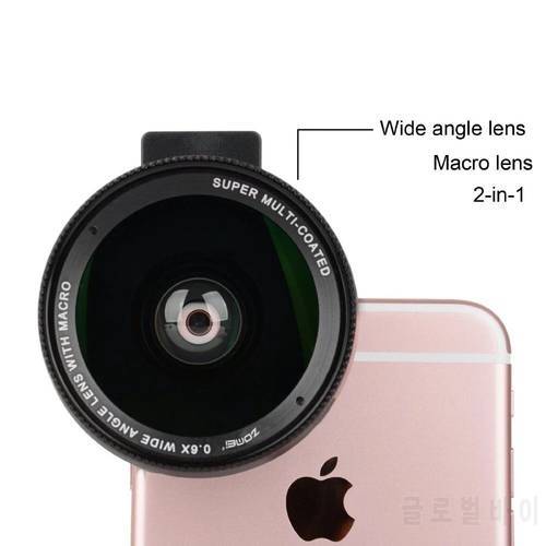 Phone Lens Kit 0.6x Super Wide Angle+15x Macro Lens HD Telephoto Lens for iPhone11 9 8 Redmi 7 SamsungA50 HuaweiP30 P20 Mate