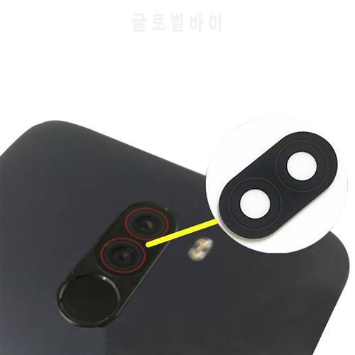 1pcs For Xiaomi Pocophone F1 Camera Glass Lens Back Rear Camera Glass Lens, with Adhesive Replace Part Repair Spare Accessories