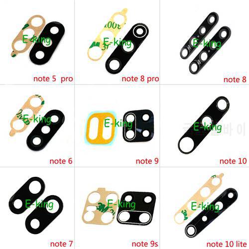 2PCS Rear Back Camera Glass Lens Cover For Xiaomi Redmi Note 5 6 7 8 9 9s Pro With Ahesive Sticker Replacement Parts