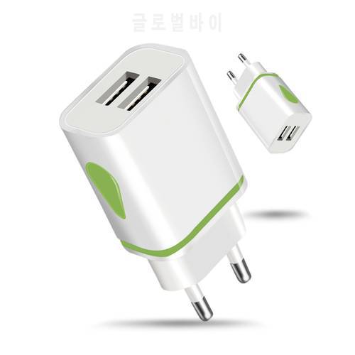 USB Charger Travel Fast Charging Adapter Portable Dual Wall Charger Mobile Phone Chargers for iPhone Samsung s9 Xiaomi 12 11 XR