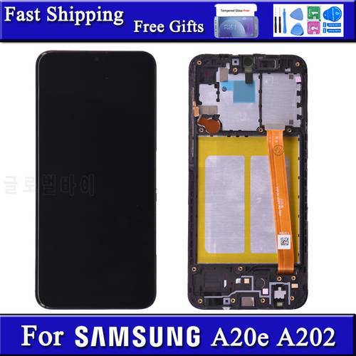 Original Screen For Samsung Galaxy A20e LCD A202 A202K A202F Display Replacement Touch screen Digitizer Assembly Repairment