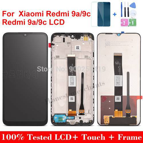 100% Original Pantalla Redmi M2006C3LG LCD For Xiaomi Redmi 9A 9C DisplayTouch Screen Assembly Replacement Redmi 9a дисплей