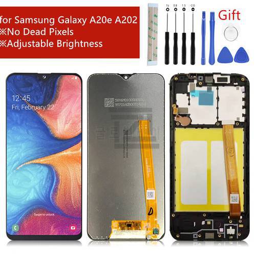 For Samsung Galaxy A20e LCD Display A202 2019 Touch Screen Digitizer Assembly SM-A202F/DS screen replacement Repair parts