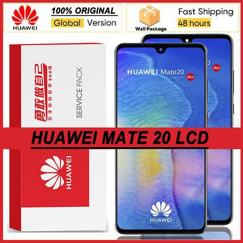 100% Original 6.53&39&39 IPS Display With Frame For Huawei Mate 20 LCD Display Touch Screen Digitizer Assembly Mate20 Repair Parts