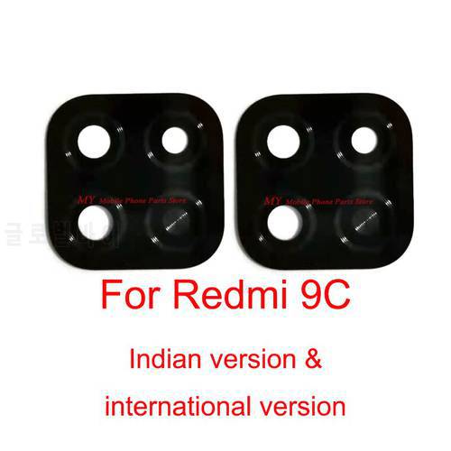 10 PCS Rear Camera Glass Lens Cover For Xiaomi Redmi 9C Redmi9c Back Main Facing Camera Lens Glass With Sticker Tape Repair Part