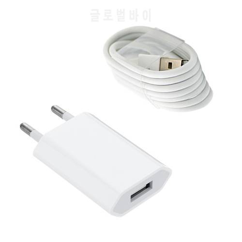 5V 1A Plug Adapter Phone Charger USB Cable for iPhone 6S 6 7 8 5 SE X XR XS 11 12 Pro Max iPad mini 2 3 Air Fast Charging wire