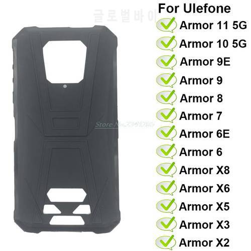 Soft Black TPU Case For Ulefone Armor 11 5G Back Cover For Esutche Ulefone Armor 10 5G 9 9E 8 7 6 6E X8 X6 X5 X3 X2 Silicon Caso