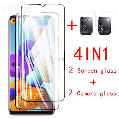 glass for samsung a 21s a21s glasses camera protector on galaxy a21s a 21s 2020 a217f/ds protective film 6.5&39&39 tempered glas