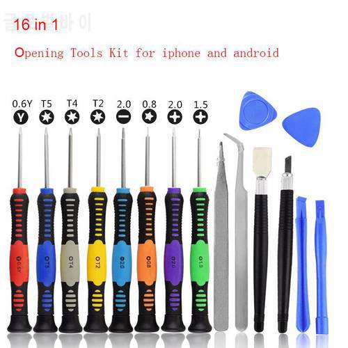 Quality Screwdriver For Phone Set Of Tools Disassembly Mobile Repair Kit 16 In 1 For Iphone Xiaomi Huawei Opening Screen