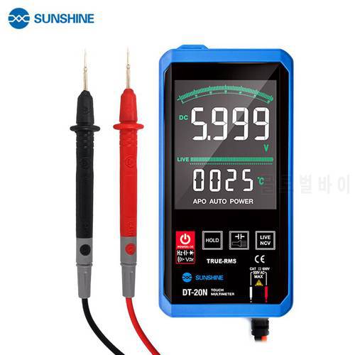 SUNSHINE DT-20N Multimeter Voltage and Current High Precision Auto Range LCD Screen AC/DC Measurement Tools