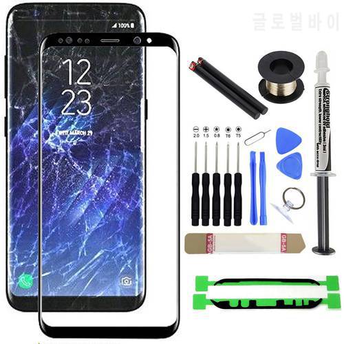 Front Outer Tempered Glass Screen Digitizer Assembly Replacement Kit for Samsung Galaxy Note 8/9/10/10Plus Screen UV-LOCA Glue
