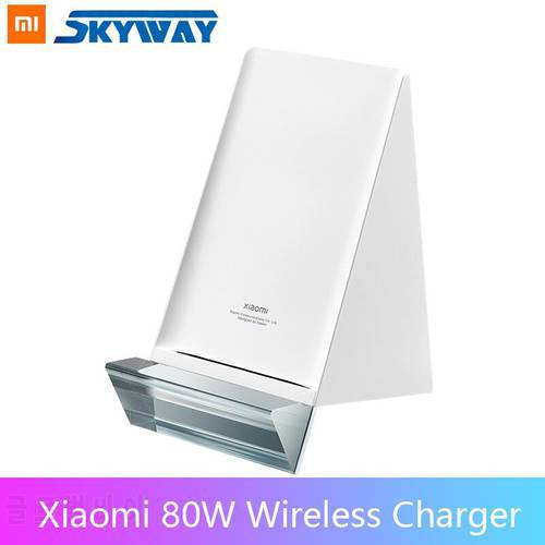 Xiaomi 80W MAX Wireless Charger Temperature Control Vertical Charging Base With Cable Fast Charge For Xiaomi 11 pro