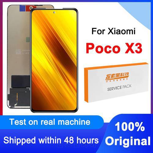 Tested 6.67&39&39 Display For Xiaomi Poco X3 LCD Poco X3 Pro Touch Screen Digitizer Assembly For Xiaomi Poco X3 NFC LCD Replacement