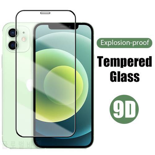9D Screen Protector Glass for iPhone 11 12 Pro XR Max X XS Mini Protector Glass For iPhone 6 6S 7 8 Plus iPhone SE 2020