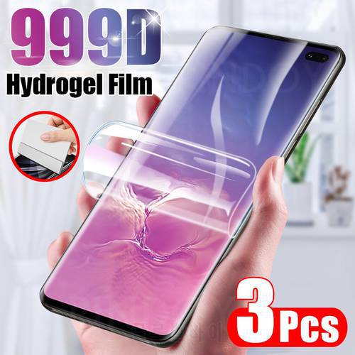 3Pcs Hydrogel Film On the Screen Protector For Samsung Galaxy S10 S9 S8 S20 Plus Screen Protector For Note 20 10 8 9 Not Glass