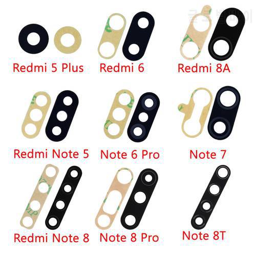 Back Rear Camera Glass Lens With Glue For Xiaomi Redmi 5 Plus 7 5A 6A Note 6 7 8 9 Pro