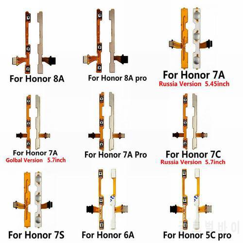 New Power On Off Volume Button Flex Cable For Huawei Honor 8A 7A 7C 7X 7S 6A 6C 6X 5C Pro Repair Parts