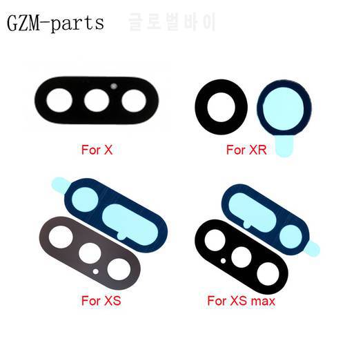 GZM-parts 5pcs/lot Back Camera Glass for iPhone 11 X XR XS Max 11 Pro max 7 8 Plus Rear Camera Cover Lens With 3M Sticker Holder