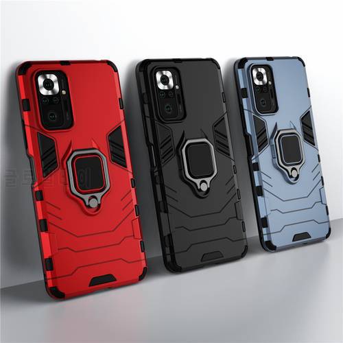 Armor Phone Case For Xiaomi Redmi Note 10 pro max 10s Case Shockproof Kickstand Cover Shell For On Redmi Note10 Coque Funda Capa