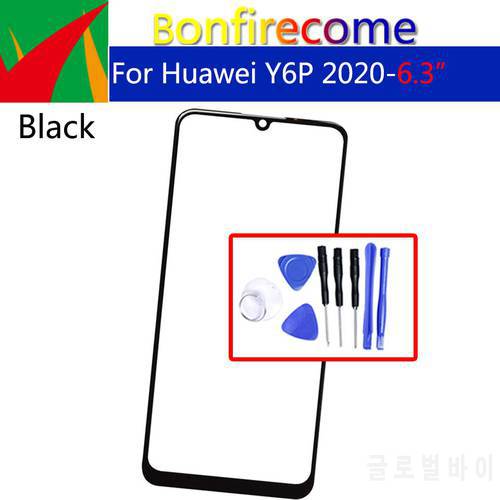 For Huawei Y6P 2020 Front Outer Glass For MED-LX9N ART-L29 Touch Screen Glass Panel Replacement Parts NO LCD Digitizer